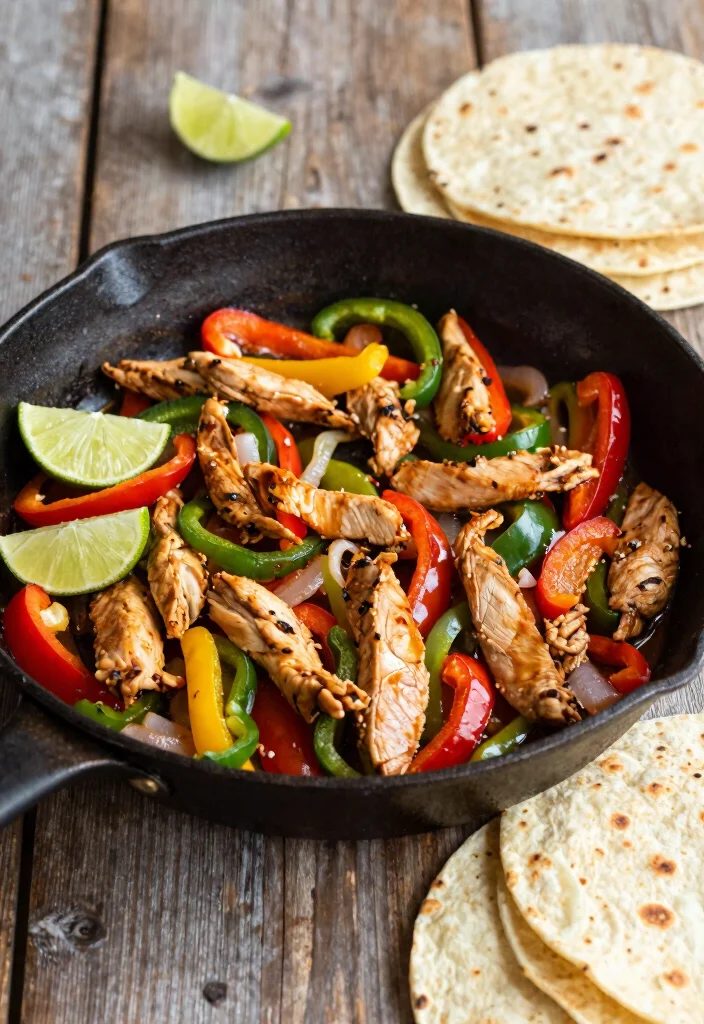 17 Easy Fast Dinner Recipes Ready in 30 Minutes - 11. Chicken Fajita Skillet 1