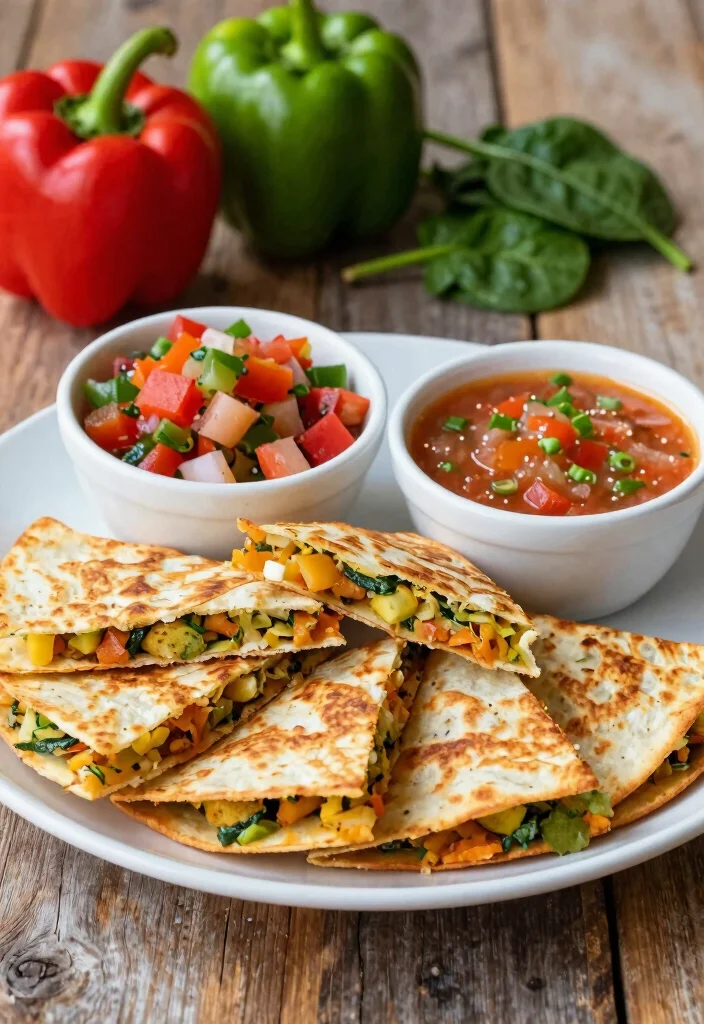 17 Easy Fast Dinner Recipes Ready in 30 Minutes - 5. Quick Veggie Quesadillas 1