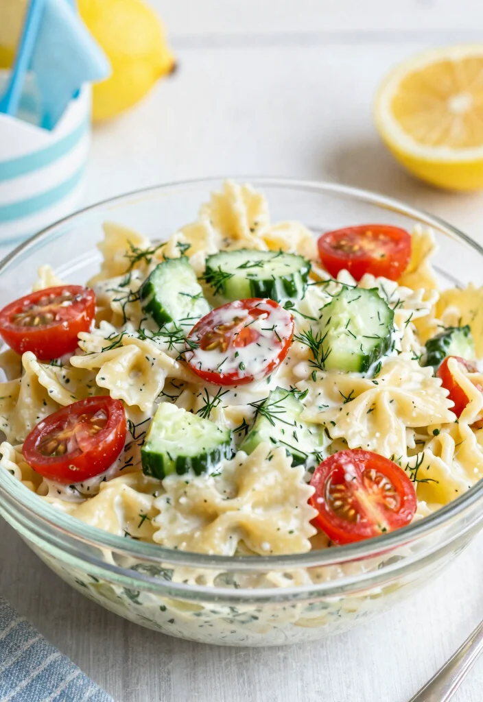 17 Easy Pasta Salad Recipes Perfect for Potlucks 16 17 Easy Pasta Salad Recipes Perfect for Potlucks - 15. Creamy Dill Pasta Salad 1