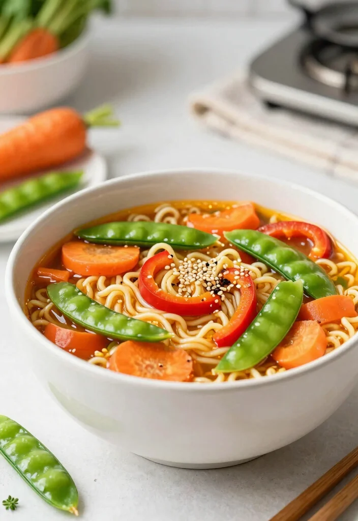 17 Easy Ramen Noodle Recipes Elevated Comfort Bowls - 13. Veggie Lover’s Ramen 1