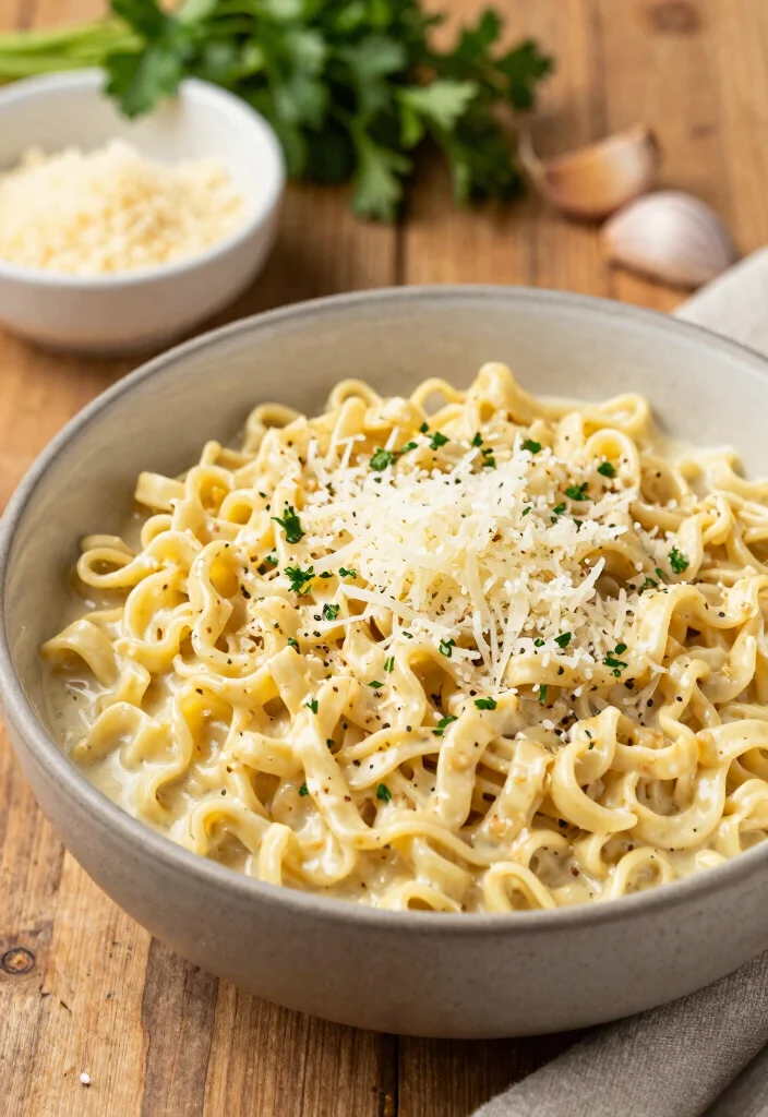 17 Easy Ramen Noodle Recipes Elevated Comfort Bowls - 17. Garlic Parmesan Ramen 1