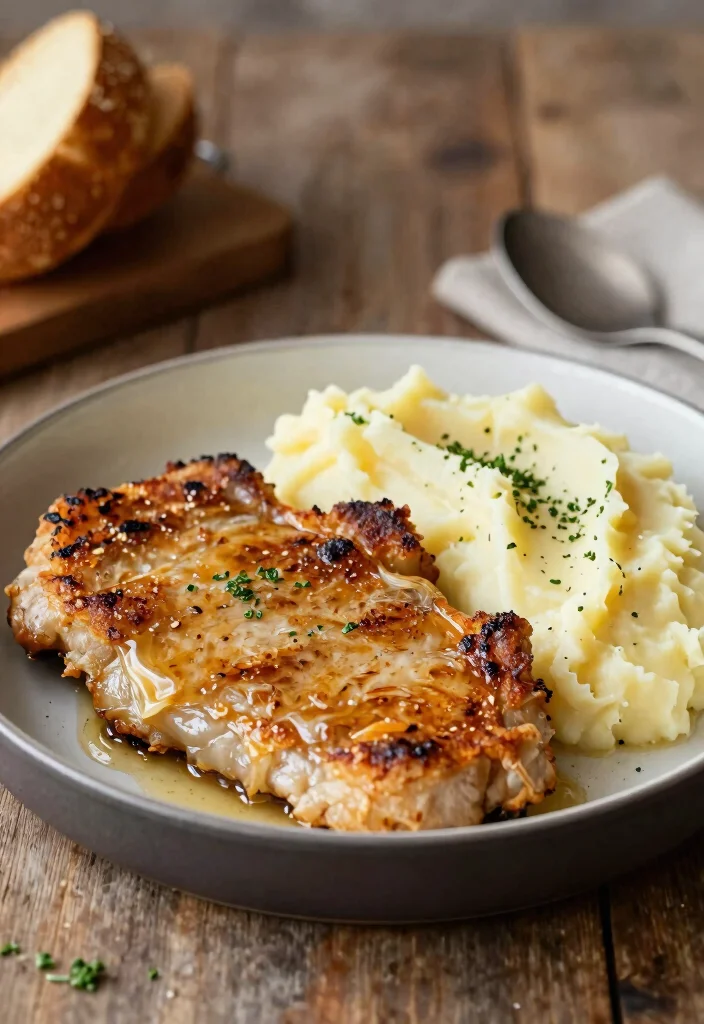 17 Easy Slow Cooker Recipes: Set It and Forget It - 13. Garlic Butter Pork Chops 1