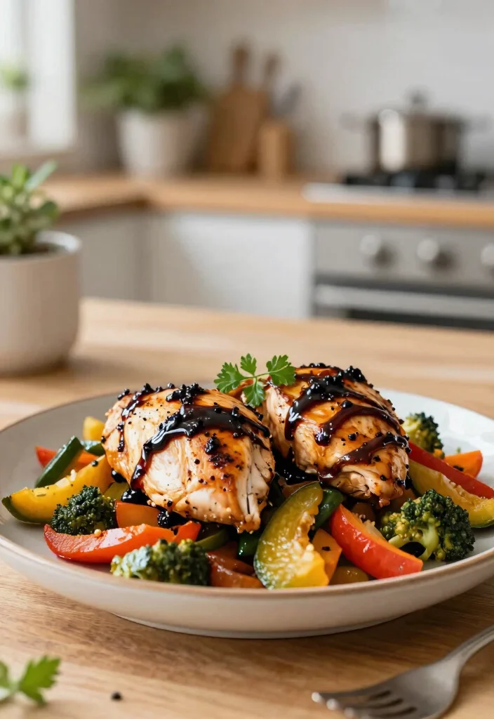 17 Easy Slow Cooker Recipes: Set It and Forget It - 14. Balsamic Chicken with Veggies 1