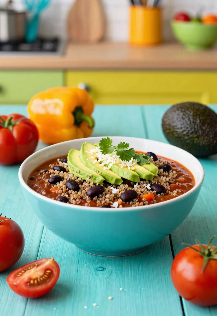 17 Easy Slow Cooker Recipes: Set It and Forget It - 2. Quinoa and Black Bean Chili 1