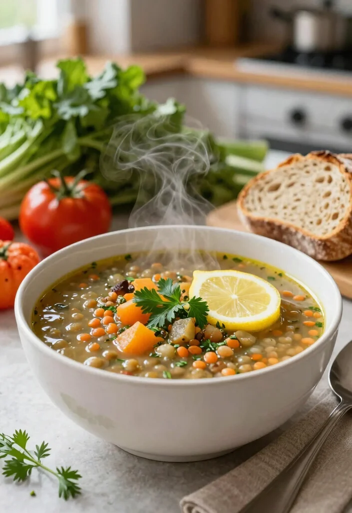 17 Easy Slow Cooker Recipes: Set It and Forget It - 6. Vegetable Lentil Soup 1