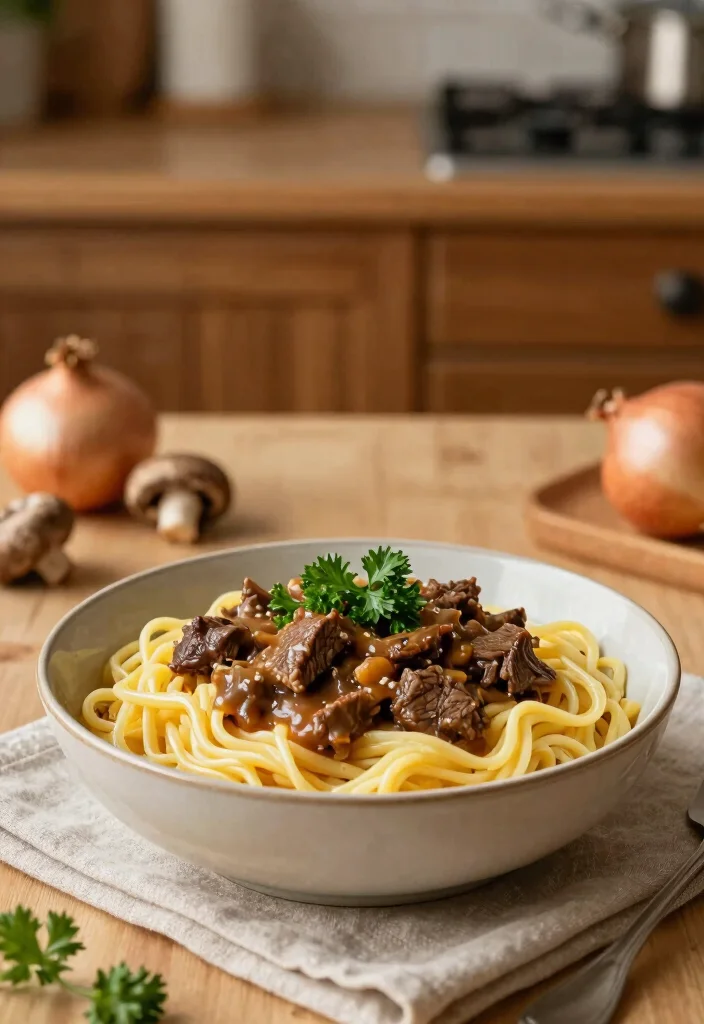 17 Easy Slow Cooker Recipes: Set It and Forget It - 8. Beef Stroganoff 1