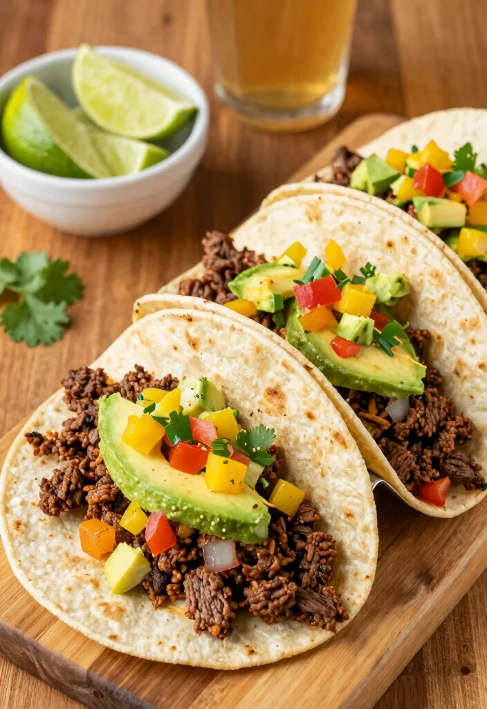 17 Gluten Free Recipes for Dinner: Easy Weeknight Meals - 11. Quick Beef Tacos with Avocado Salsa 1