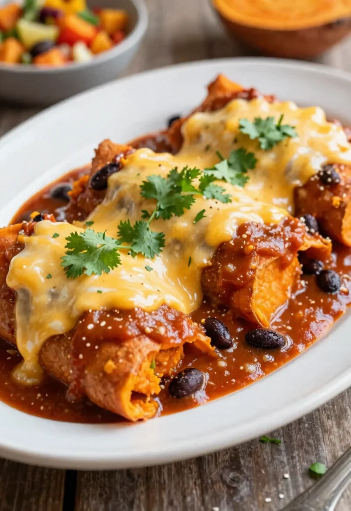17 Gluten Free Recipes for Dinner: Easy Weeknight Meals - 15. Sweet Potato and Black Bean Enchiladas 1