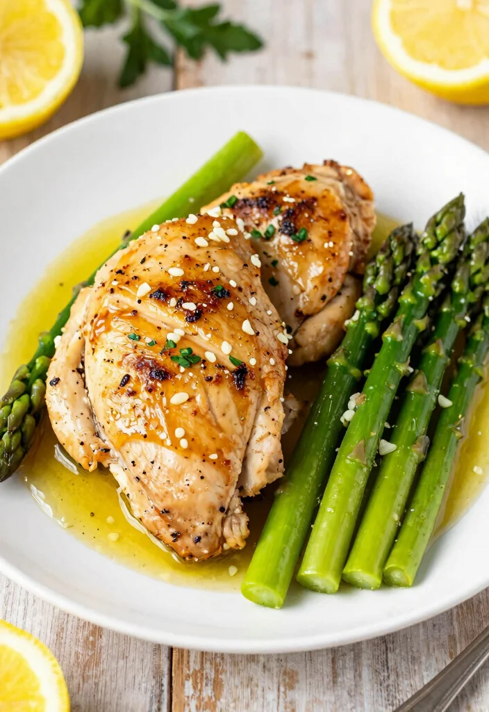 17 Gluten Free Recipes for Dinner: Easy Weeknight Meals - 5. Lemon Garlic Chicken and Asparagus 1