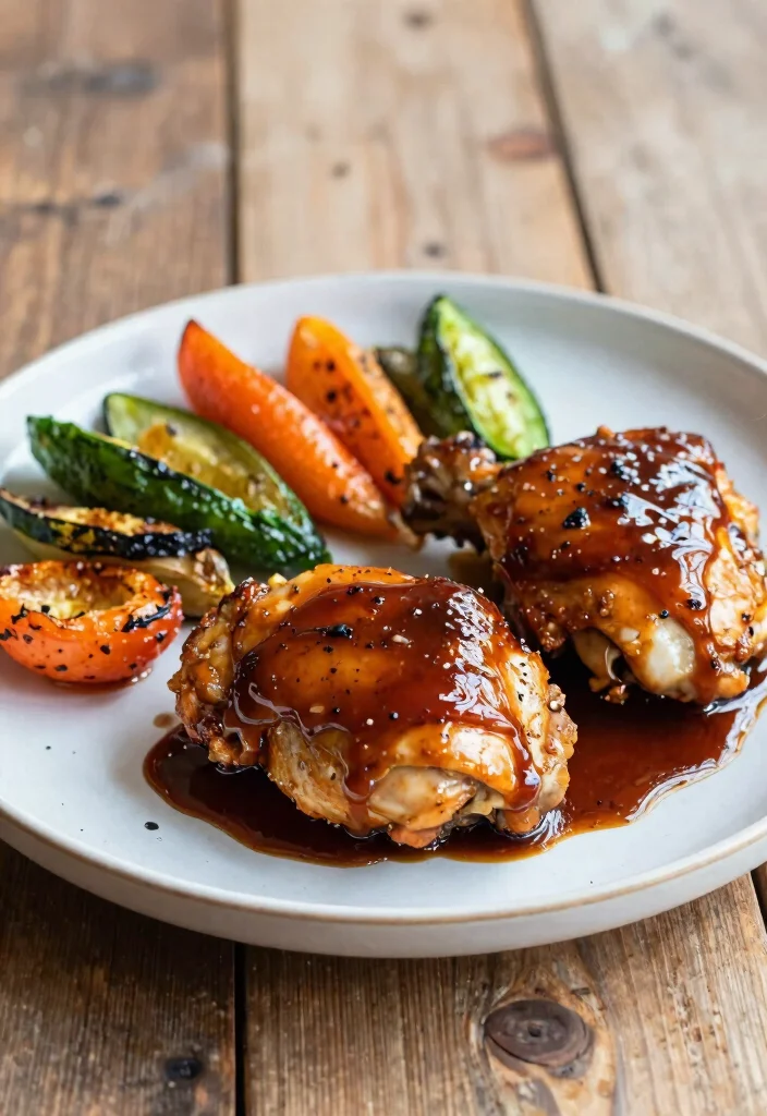 17 Juicy Boneless Skinless Chicken Thigh Recipes for Healthy Weeknight Meals - 11. Balsamic Glazed Chicken Thighs 1