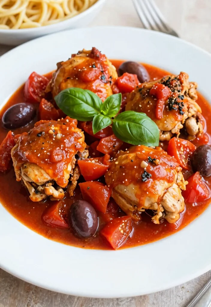 17 Juicy Boneless Skinless Chicken Thigh Recipes for Healthy Weeknight Meals - 15. Italian Chicken Thighs with Tomatoes and Olives 1