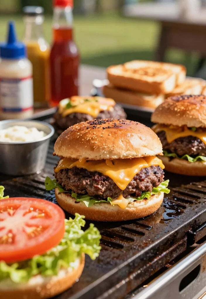 18 Blackstone Griddle Recipes: Easy Outdoor Cooking Ideas - 3. Blackstone Burgers 1