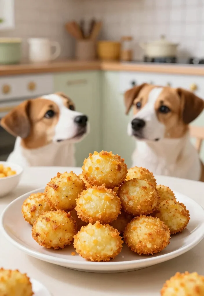 18 Dog Food Recipes Homemade Healthy and Simple - 14. Cheesy Potato Bites 1