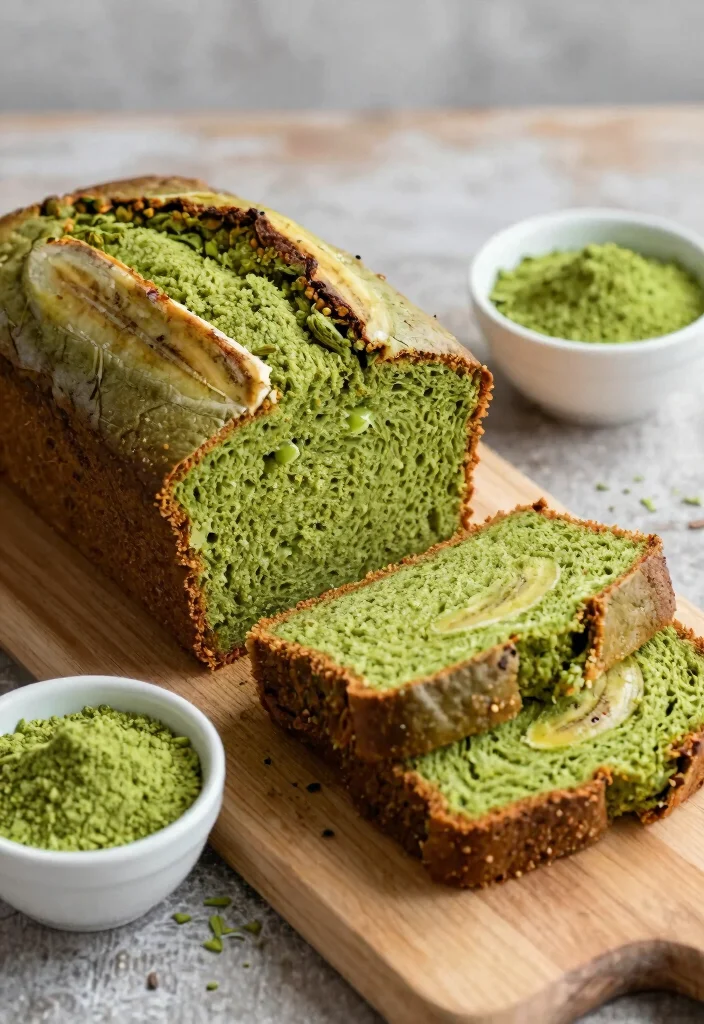 18 Easy Banana Bread Recipes: Moist Classic Treats - 14. Matcha Banana Bread 1