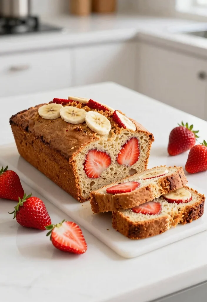 18 Easy Banana Bread Recipes: Moist Classic Treats - 15. Strawberry Banana Bread 1