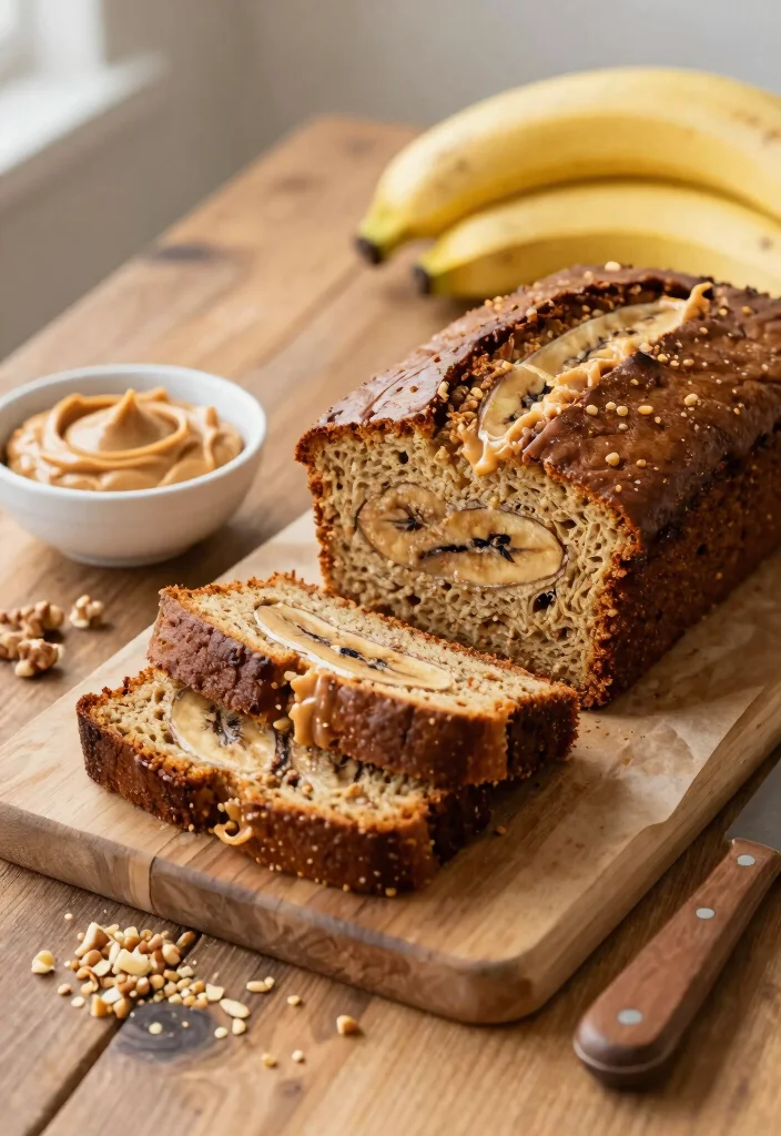 18 Easy Banana Bread Recipes: Moist Classic Treats - 7. Peanut Butter Banana Bread 1