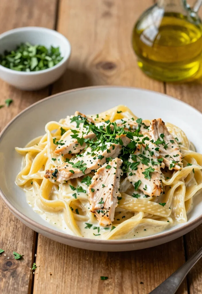 18 Easy Chicken Pasta Recipes: Creamy Crowd Pleasers - 15. Creamy Herb Chicken Pasta 1