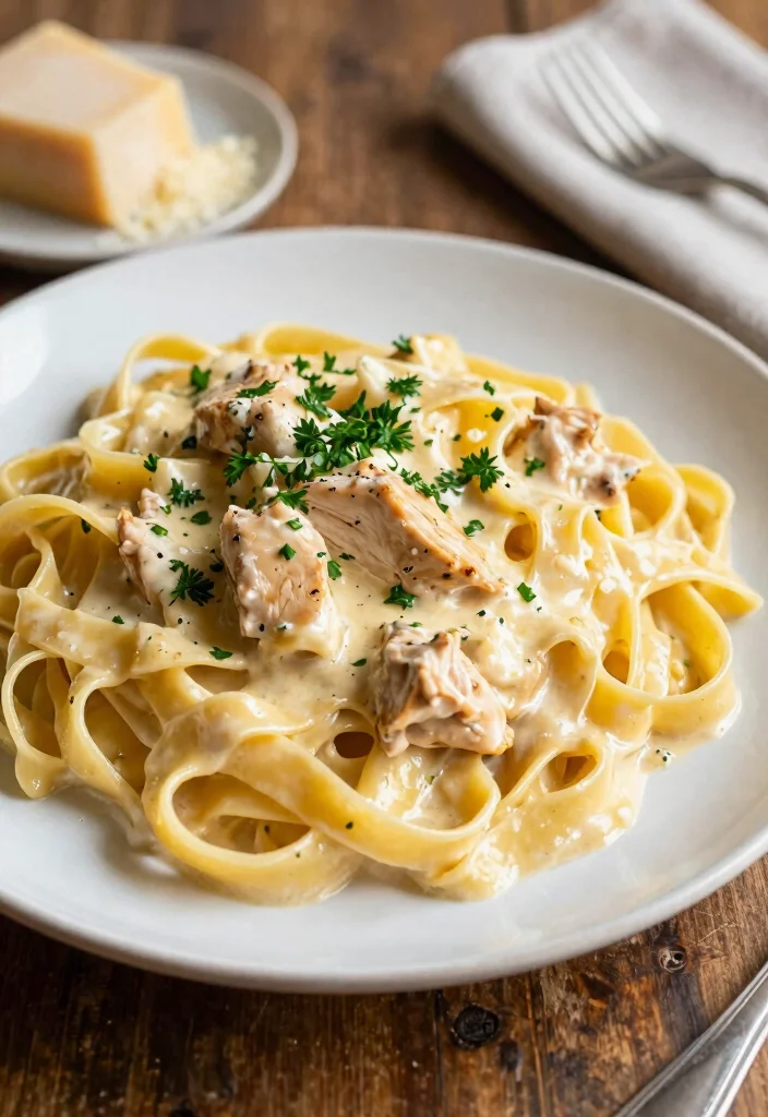 18 Easy Chicken Pasta Recipes: Creamy Crowd Pleasers - 9. Creamy Chicken Alfredo Pasta 1