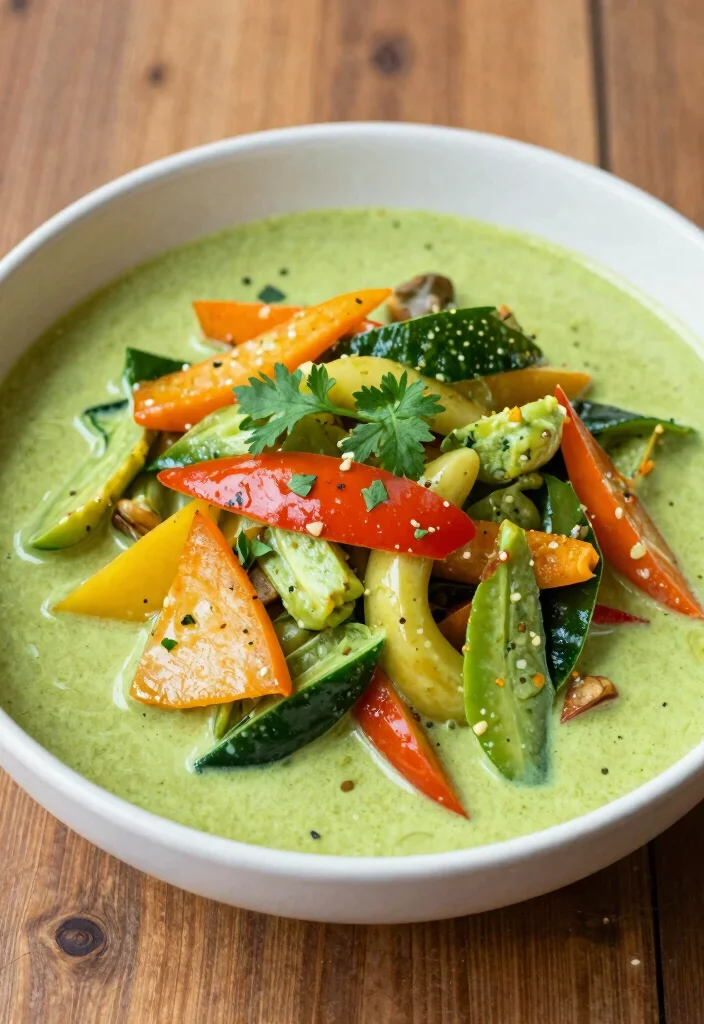 18 Easy Crock Pot Recipes: Dump and Go Dinners - 15. Green Curry Vegetable Stir-Fry 1