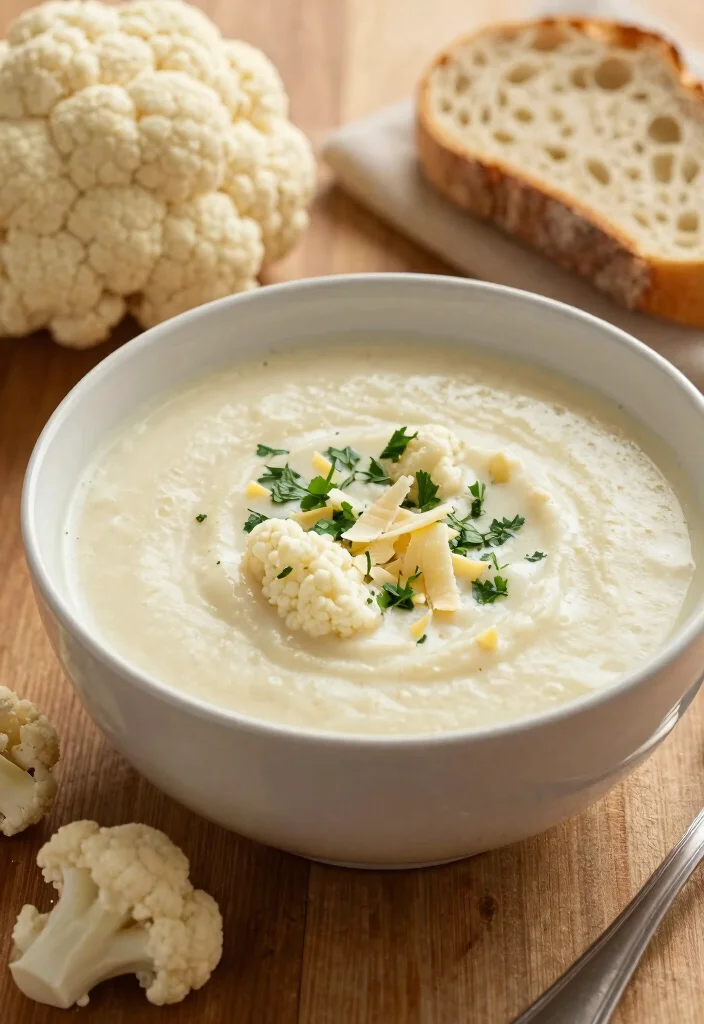 18 Easy Crock Pot Recipes: Dump and Go Dinners - 17. Cheesy Cauliflower Soup 1