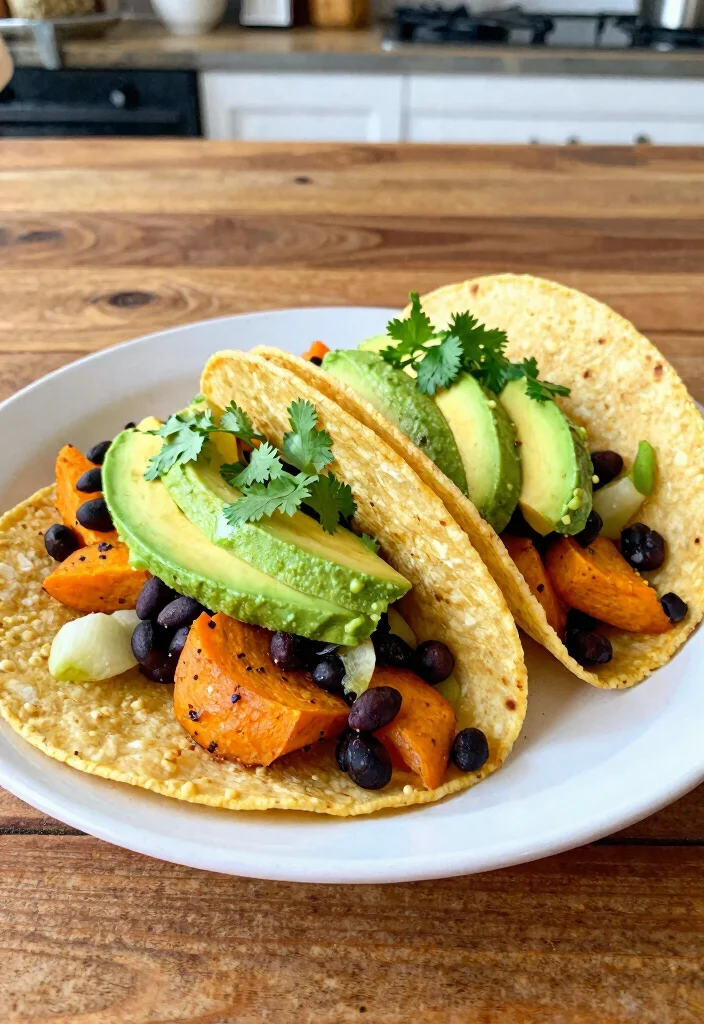 18 Easy Crock Pot Recipes: Dump and Go Dinners - 4. Sweet Potato and Black Bean Tacos 1