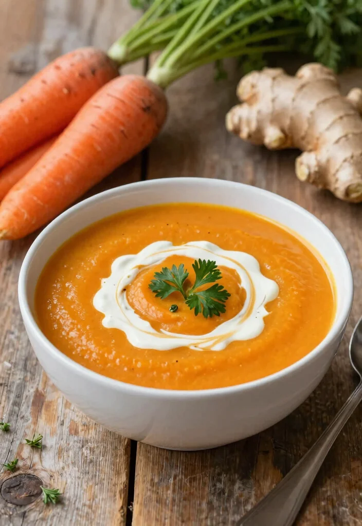 18 Easy Crock Pot Recipes: Dump and Go Dinners - 9. Carrot Ginger Soup 1