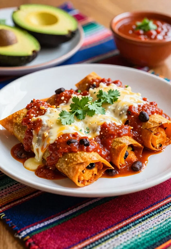 18 Easy Dinner Recipes Vegetarian Healthy and Flavorful - 10. Sweet Potato and Black Bean Enchiladas 1