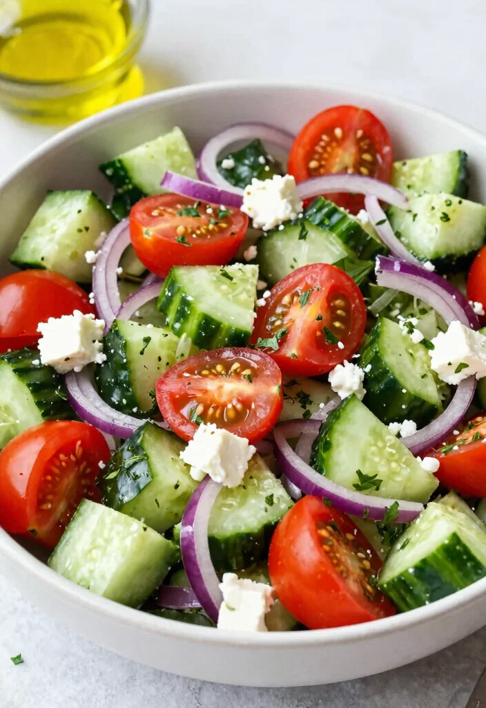 18 Easy Dinner Recipes Vegetarian Healthy and Flavorful - 12. Greek Salad with Chickpeas 1