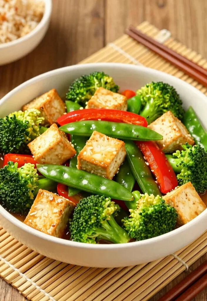 18 Easy Dinner Recipes Vegetarian Healthy and Flavorful - 4. Vegetable Stir-Fry with Tofu 1
