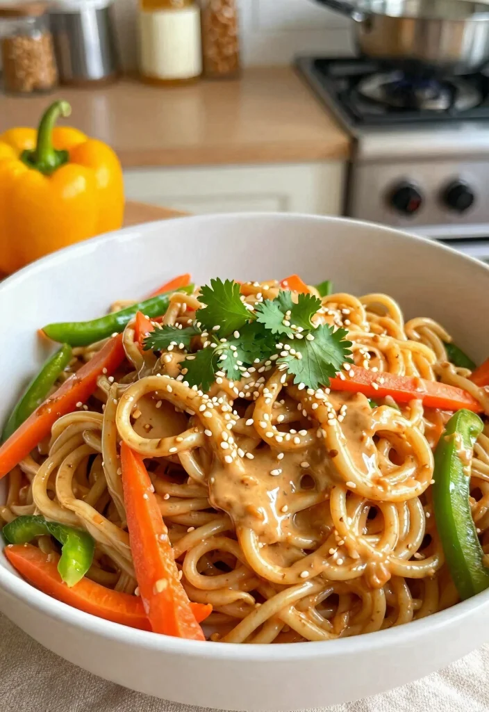 18 Easy Quick Dinner Recipes for Stress-Free Cooking - 13. Thai Peanut Noodles 1