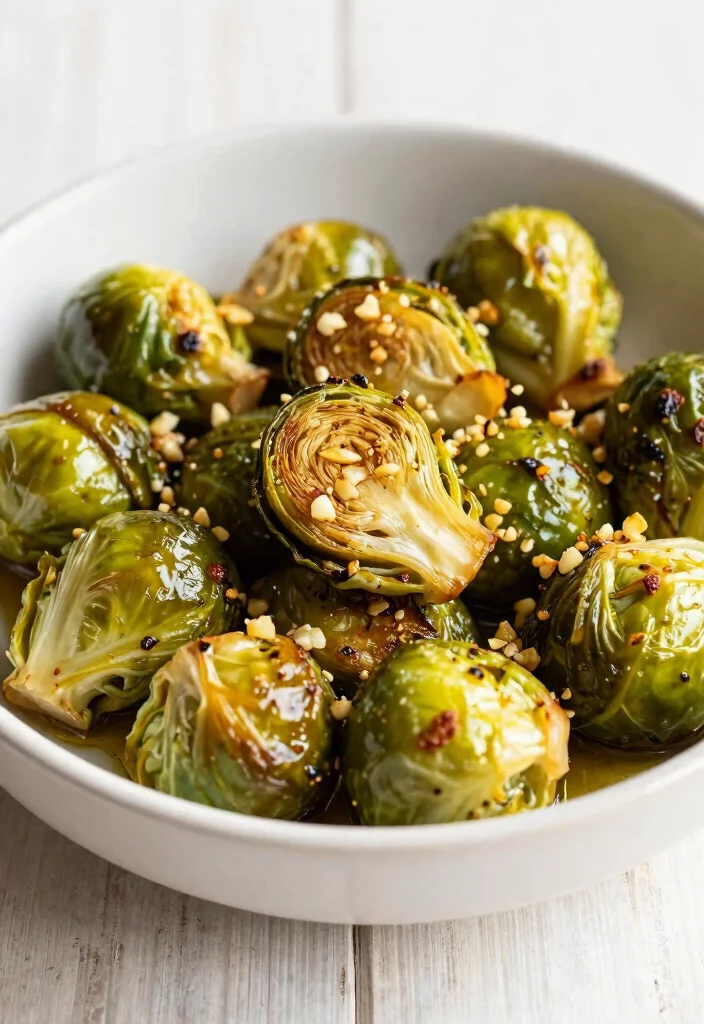 18 Easy Quick Dinner Recipes for Stress-Free Cooking - 16. Garlic Roasted Brussels Sprouts 1