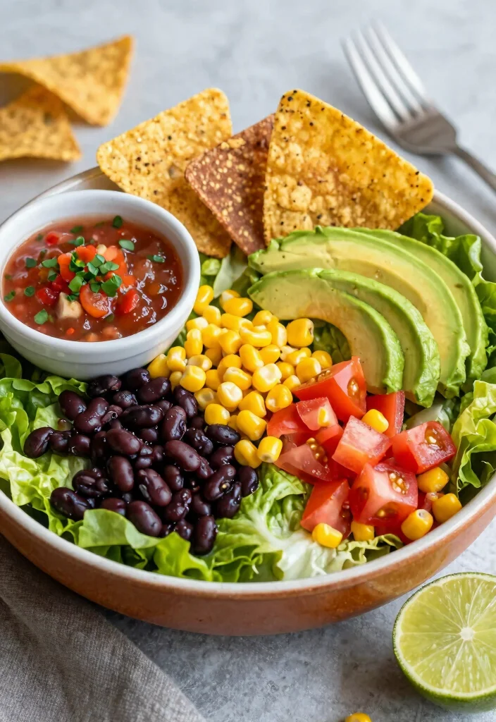 18 Easy Quick Dinner Recipes for Stress-Free Cooking - 2. Quick Vegan Taco Salad 1