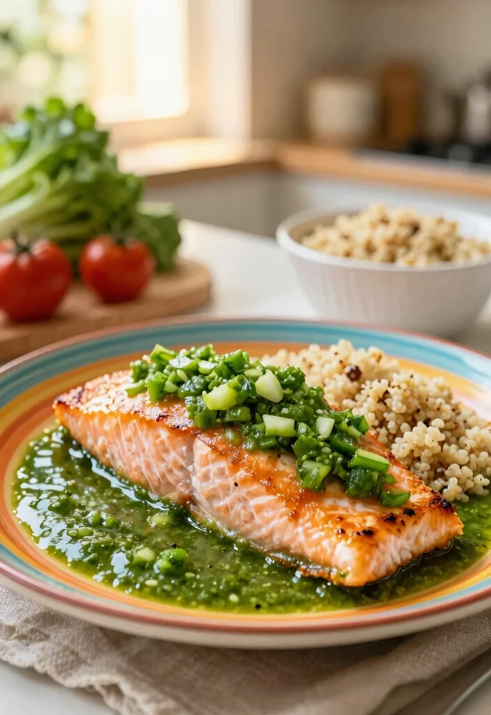 18 Easy Salmon Recipes Baked Healthy and Flavorful - 18. Salsa Verde Baked Salmon 1