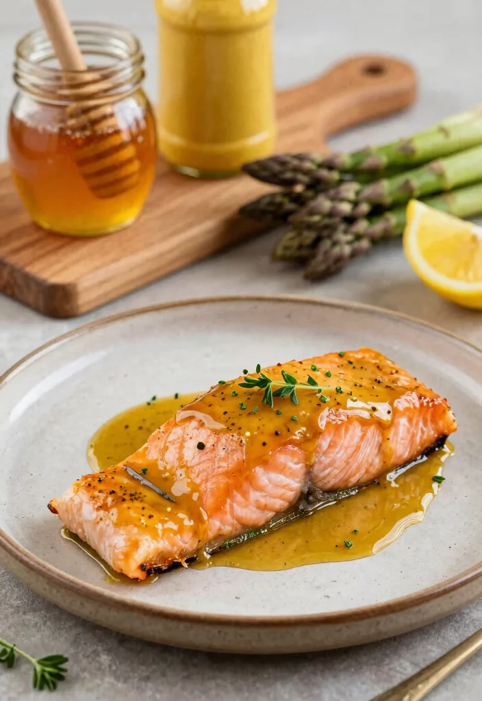 18 Easy Salmon Recipes Baked Healthy and Flavorful - 2. Honey Mustard Glazed Salmon 1