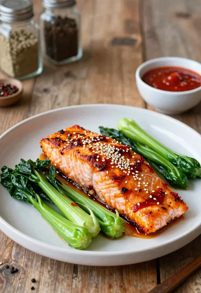 18 Easy Salmon Recipes Baked Healthy and Flavorful - 5. Spicy Sriracha Baked Salmon 1