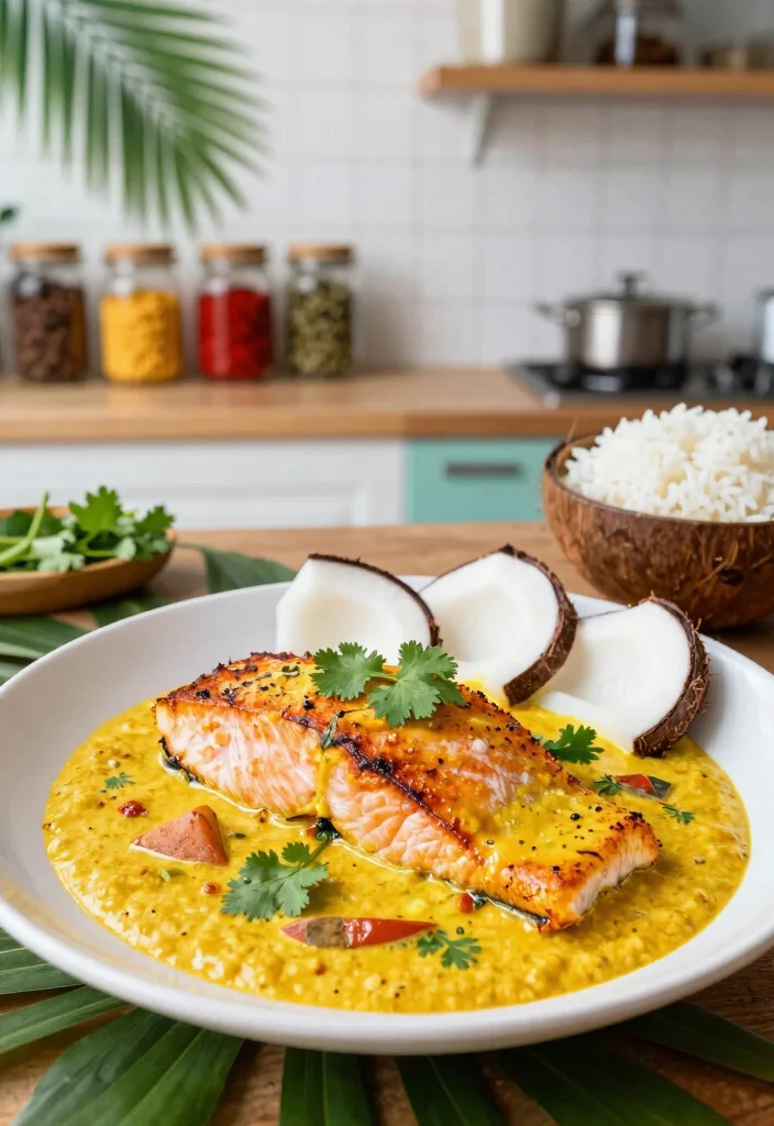 18 Easy Salmon Recipes Baked Healthy and Flavorful - 7. Coconut Curry Baked Salmon 1