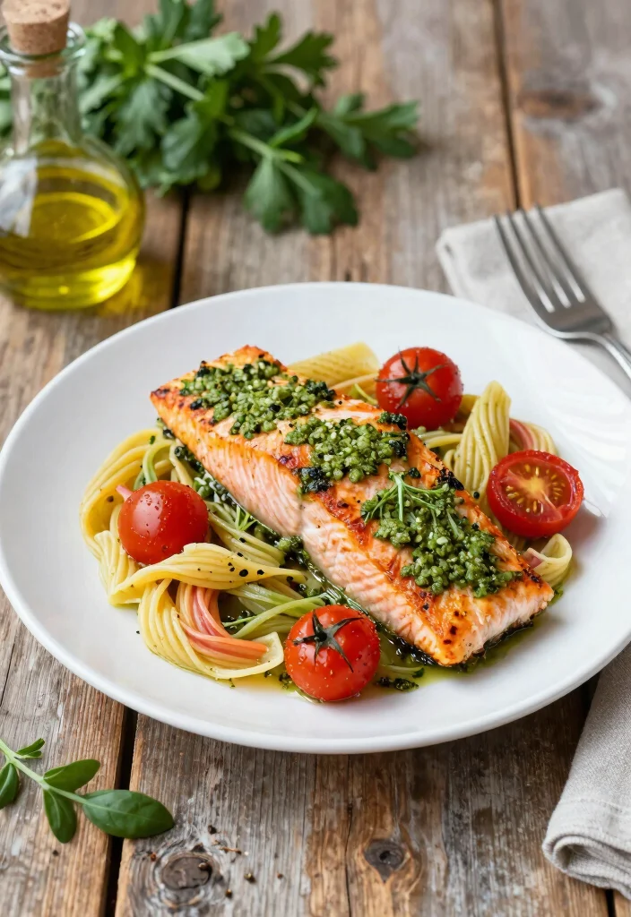 18 Easy Salmon Recipes Baked Healthy and Flavorful - 8. Pesto Baked Salmon 1