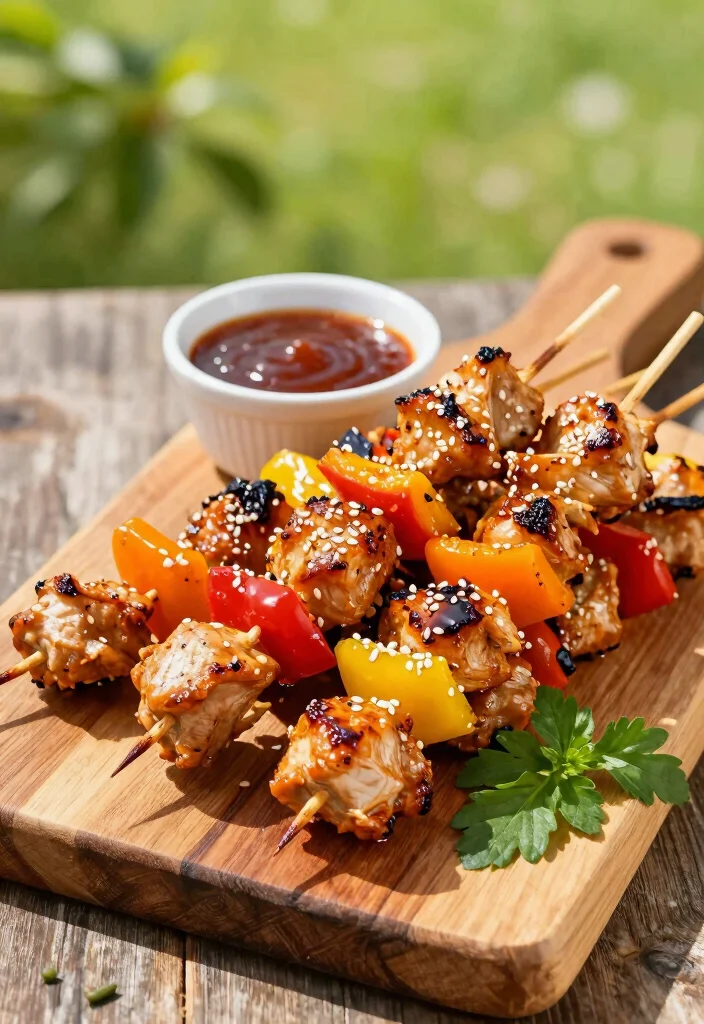 18 Easy and Healthy Boneless Skinless Chicken Breast Recipes - 5. Teriyaki Chicken Skewers 1