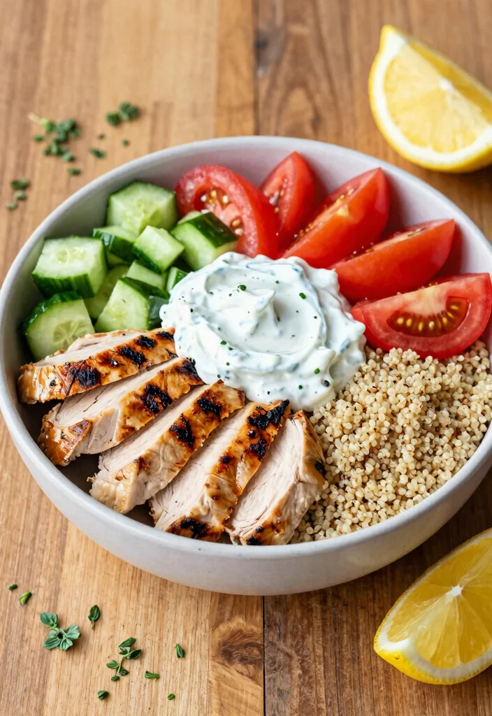 18 Easy and Healthy Boneless Skinless Chicken Breast Recipes - 6. Greek Chicken Bowls 1