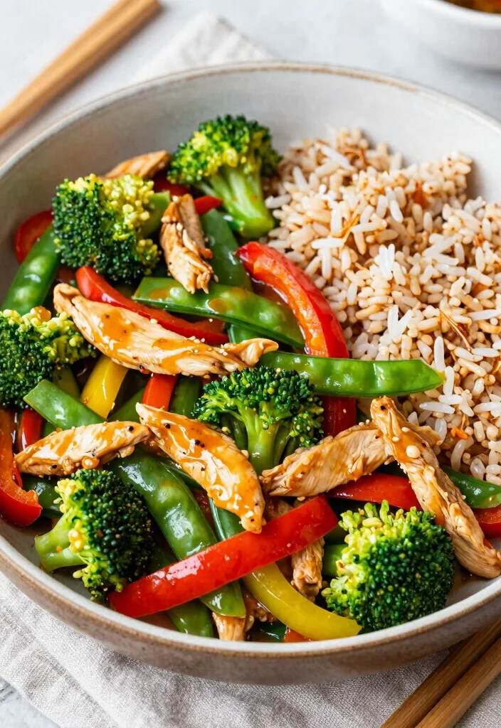 18 Easy and Healthy Boneless Skinless Chicken Breast Recipes - 9. Chicken and Vegetable Stir-Fry 1