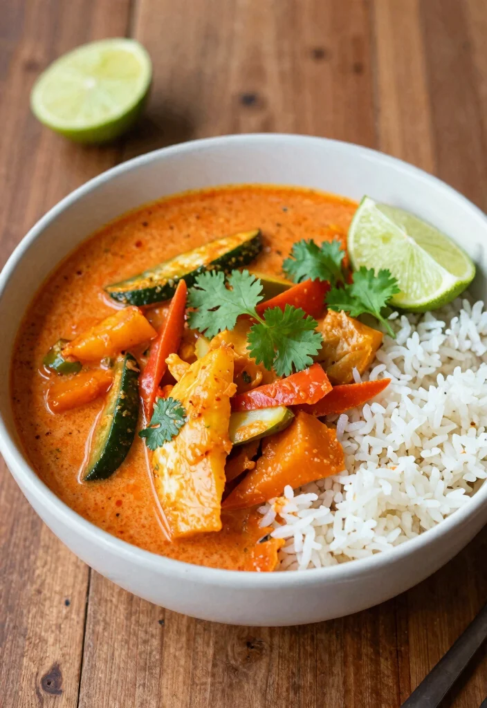 18 Gluten Free Recipes for Dinner: Simple and Satisfying - 11. Thai Red Curry with Vegetables 1