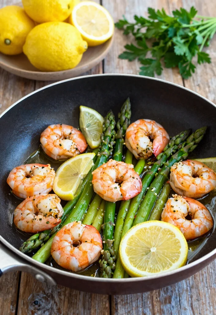 18 Gluten Free Recipes for Dinner: Simple and Satisfying - 3. One-Pan Lemon Garlic Shrimp and Asparagus 1