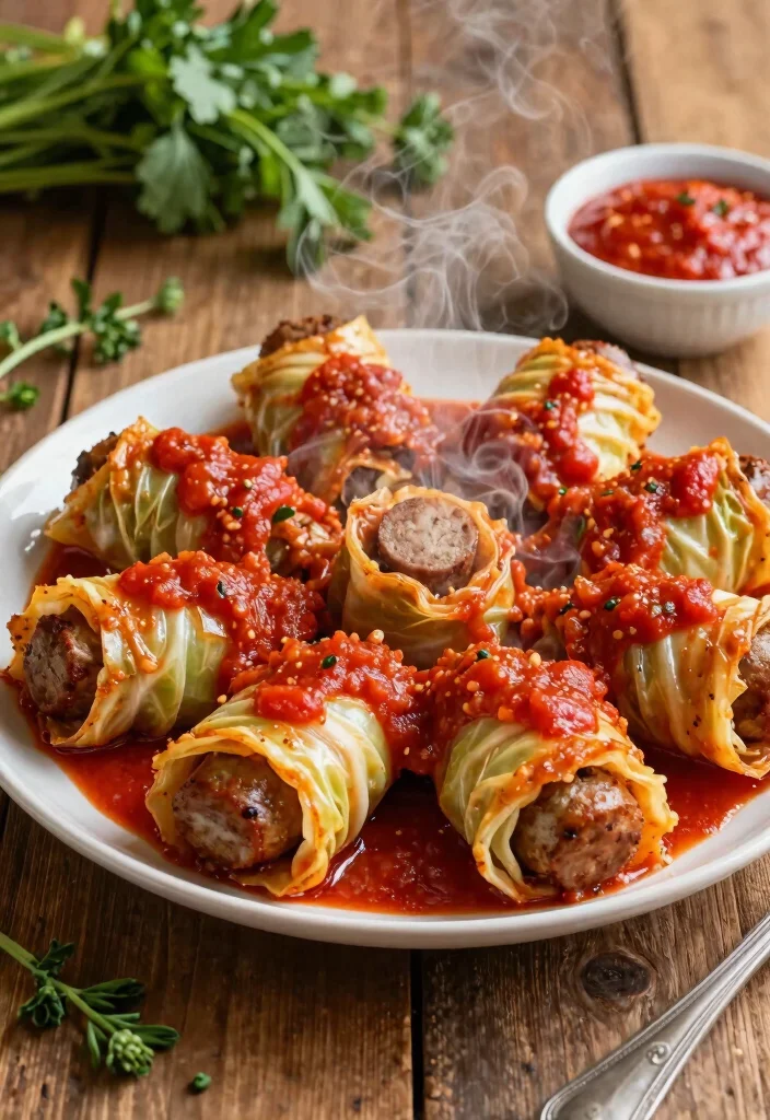 18 Ground Italian Sausage Recipes for Hearty Savory Dinners - 14. Italian Sausage Cabbage Rolls 1