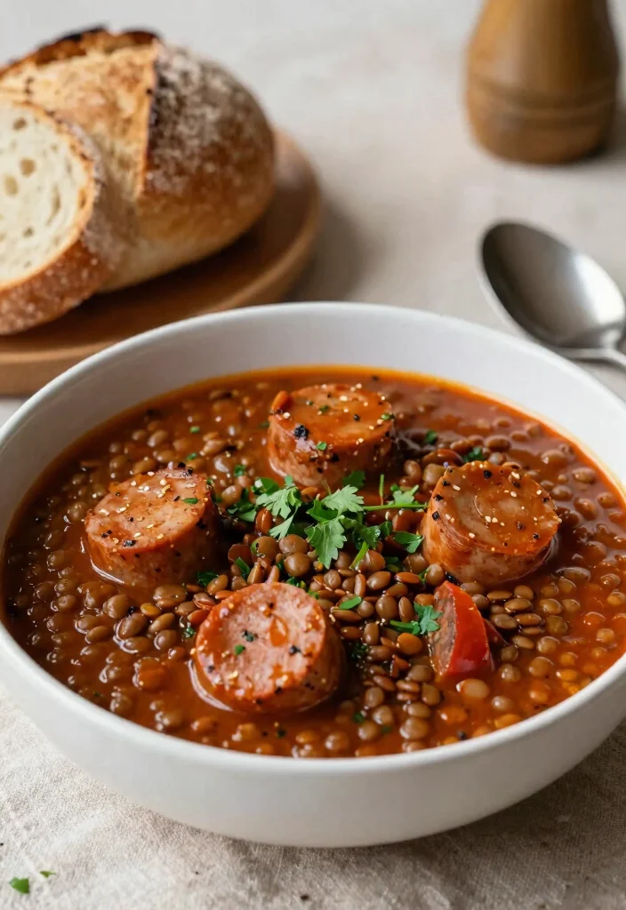 18 Ground Italian Sausage Recipes for Hearty Savory Dinners - 15. Italian Sausage and Lentil Stew 1