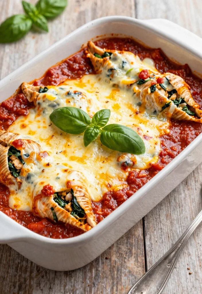 18 Ground Meat Recipes for Dinner: Quick Family Meals - 18. Ground Chicken and Spinach Stuffed Shells 1
