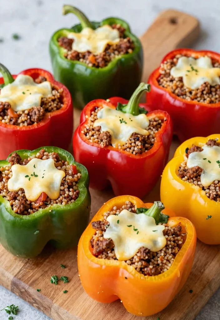 18 Ground Meat Recipes for Dinner: Quick Family Meals - 4. Stuffed Bell Peppers with Quinoa 1