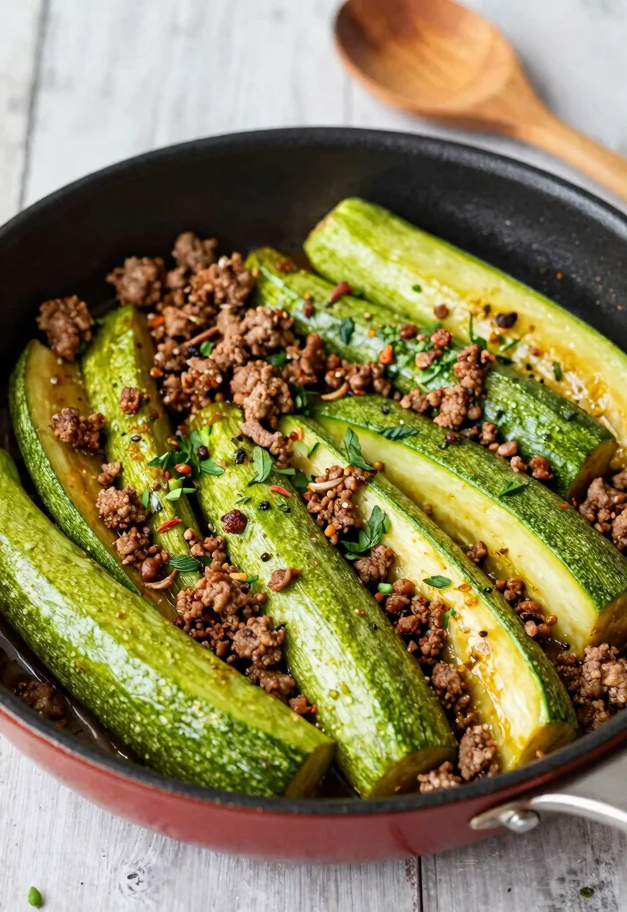 18 Ground Meat Recipes for Dinner: Quick Family Meals - 6. Zucchini and Ground Meat Skillet 1