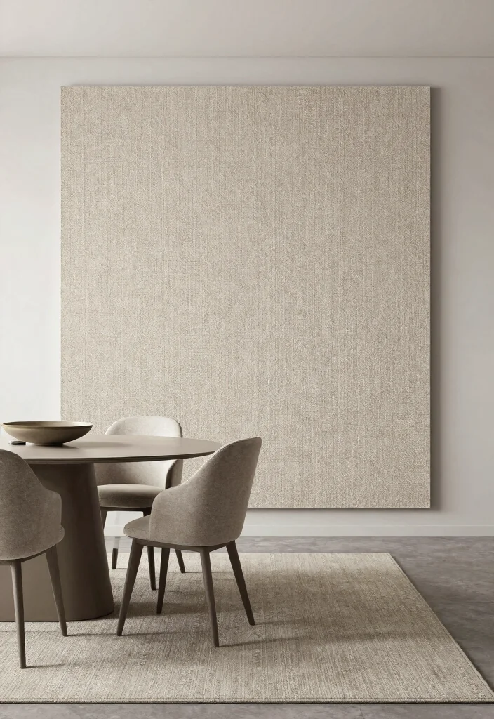 15 Carpet on Wall Ideas With Bold Textured Style - 12. Minimalist Textured Wall Art 1