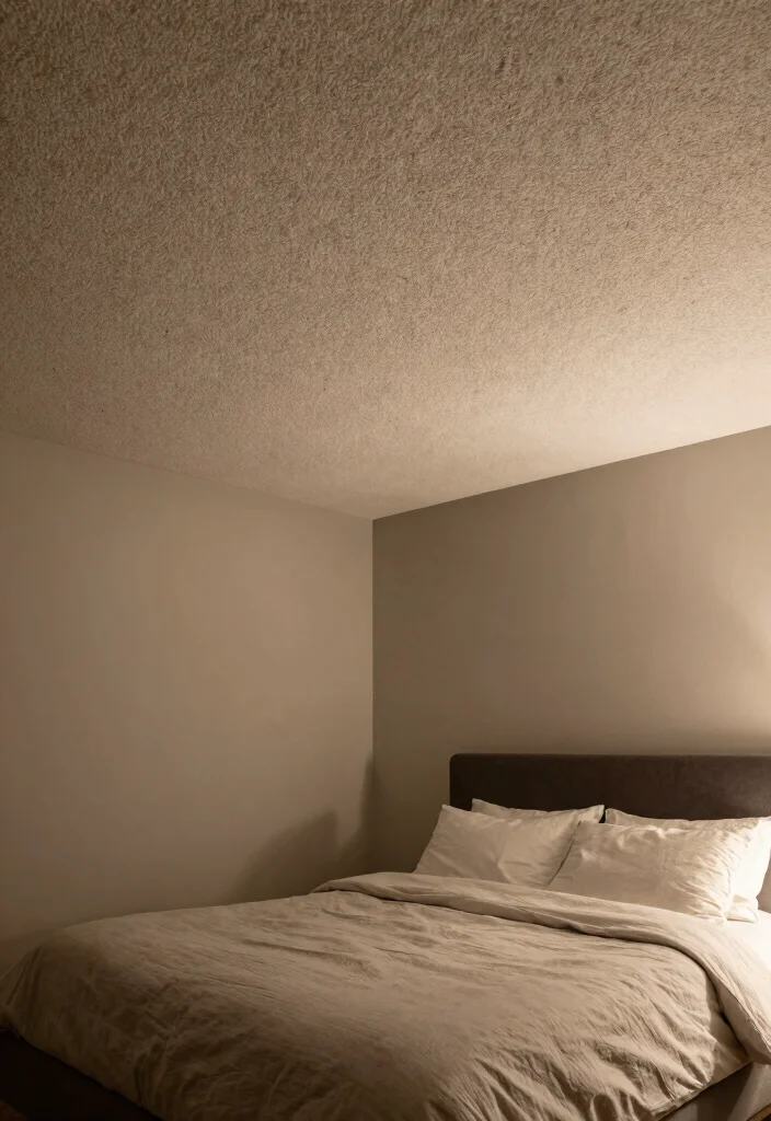 15 Carpet on Wall Ideas With Bold Textured Style - 13. Textured Ceiling Treatment 1