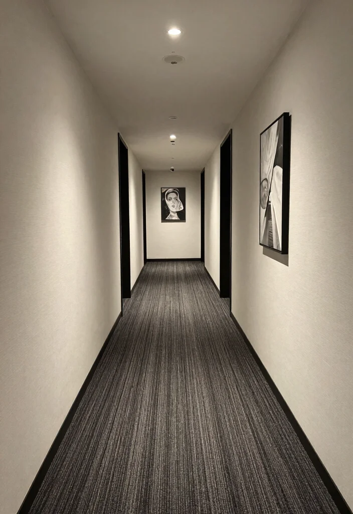 15 Carpet on Wall Ideas With Bold Textured Style - 9. Hallway Textural Journey 1
